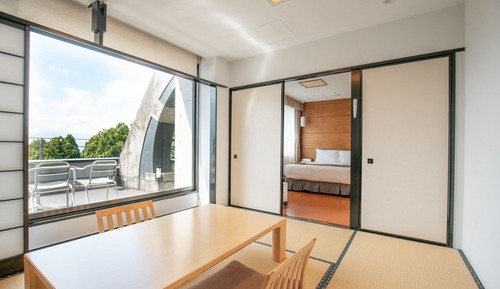 [Non-Smoking] Japanese Western Style Double Room (Mt. Fuji View)
