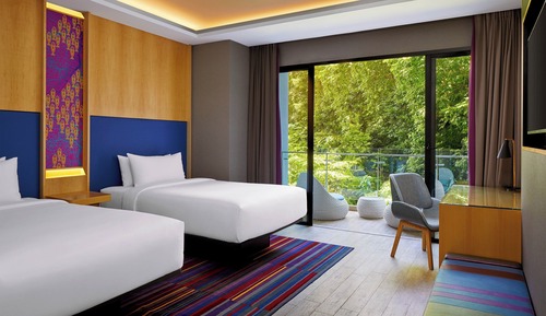 Room, 2 Twin Beds, Balcony, Garden View