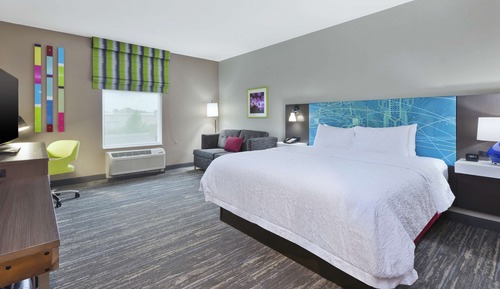 Room, 1 King Bed with Sofa bed, Refrigerator
