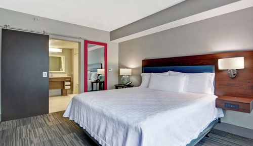 Suite, 1 King Bed, Accessible (Roll-In Shower, Mobility & Hearing)