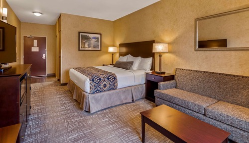 Standard Room, 1 King Bed, Non Smoking, Refrigerator & Microwave