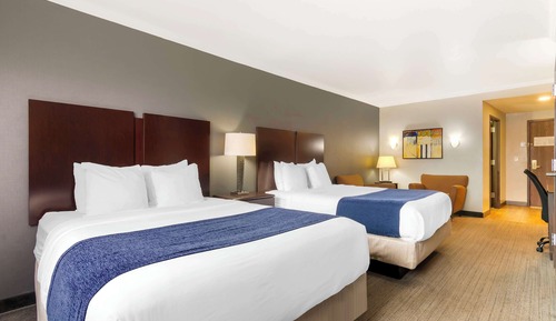 Standard Room, 2 Queen Beds, Non Smoking, Refrigerator & Microwave