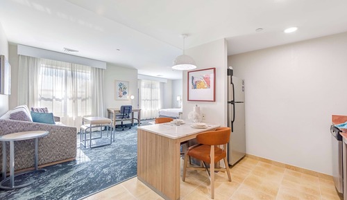 Studio, 1 King Bed, Accessible (Mobility & Hearing, Roll-in Shower)