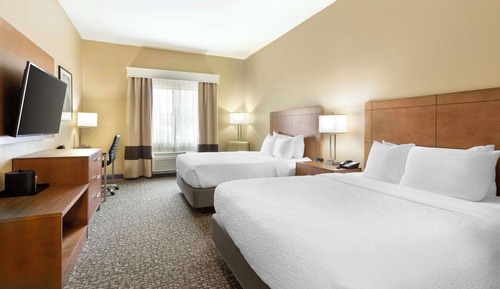 Standard Room, 2 Queen Beds, Non Smoking, Refrigerator & Microwave