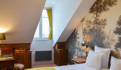 Double attic room with lake view
