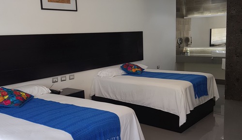 Family Double Room, 2 Double Beds, Accessible, Pool View
