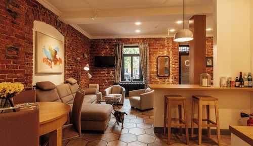 Family Apartment, Kitchen, Garden View