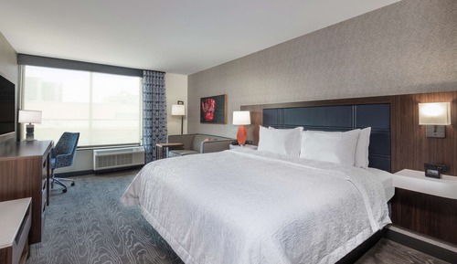 Room, 1 King Bed with Sofa bed, Refrigerator & Microwave