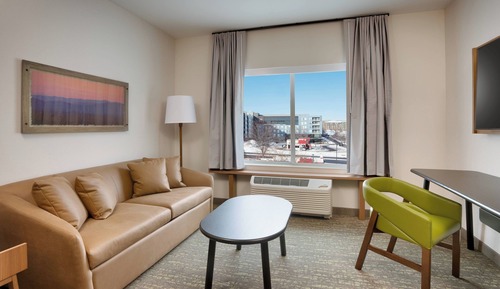 Suite, 1 King Bed with Sofa bed (Hearing Accessible)