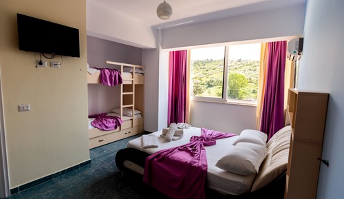 Quadruple Room, Partial Sea View