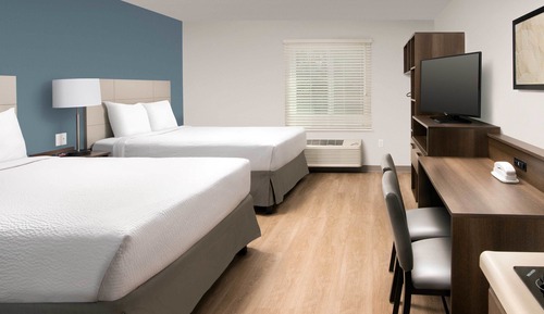 Standard Studio, 2 Queen Beds, Non Smoking, Refrigerator & Microwave