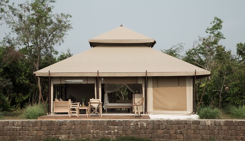 Superior Tent, 1 King Bed, Private Pool, River View