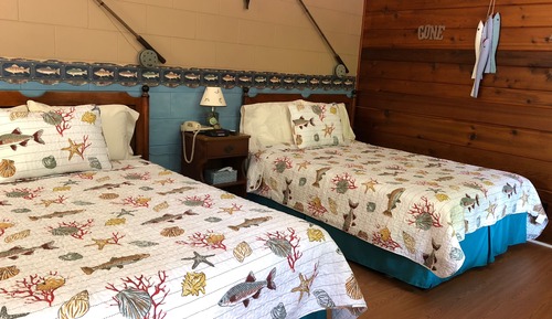 Standard Double Room, 2 Double Beds, Non Smoking, Refrigerator & Microwave