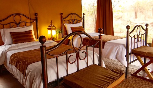 Luxury Tent, 2 Twin Beds, Private Bathroom, Garden View