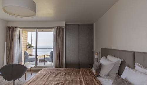 Chambre Deluxe Double ou avec lits jumeaux, vue mer (marine)