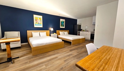 Standard Double Room, 2 Queen Beds, Kitchen