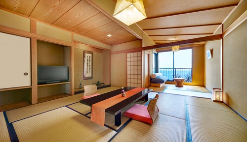 Japanese Style Room with Outdoor Bath, Ohmi Beef Dinner
