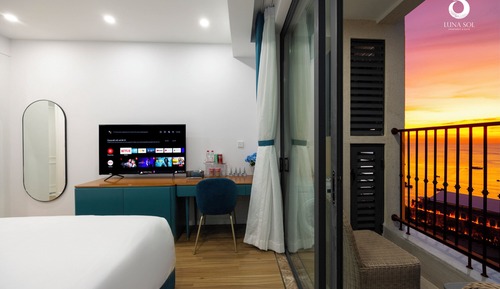 Deluxe Apartment, 2 Bedrooms, Balcony, Sea View