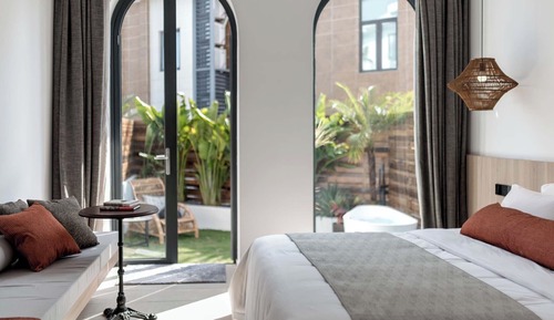 Basic Double Room, Balcony, Garden View