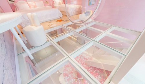 Pink Coast (Kids' Bubble Pool + Mini Slide)