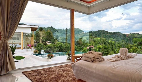 Luxury Villa, Balcony, Mountain View