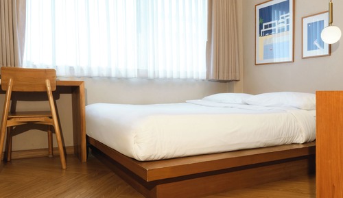 Double Room, 1 Queen Bed, Private Bathroom, City View