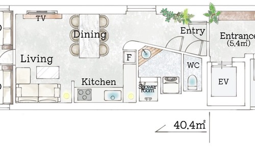 Apartment, 1 Bedroom, Non Smoking, Kitchen