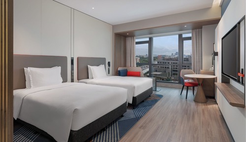 Standard Room, 2 Double Beds (Ext Floor Space High Floor)