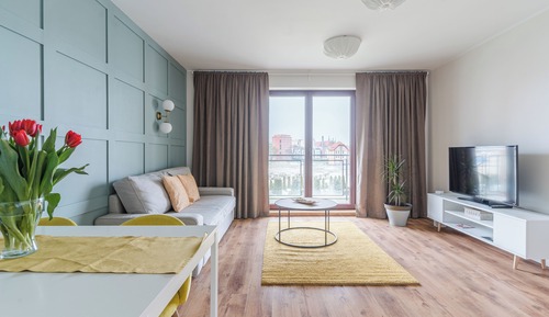 Family Apartment, 1 Bedroom, Balcony, Courtyard Area