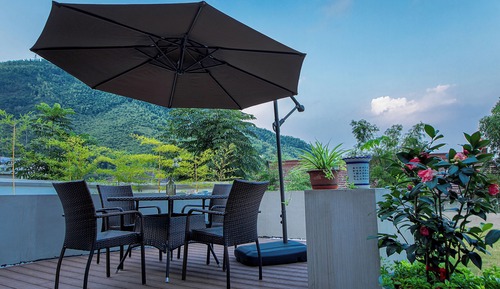 Villa, Patio, Garden View