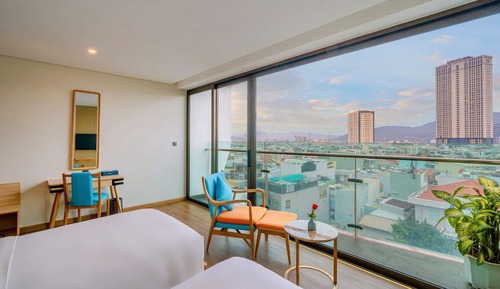 Deluxe Twin Room, Partial Ocean View