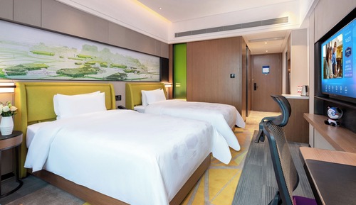 Superior Twin Room, 2 Double Beds, Private Bathroom, Courtyard View