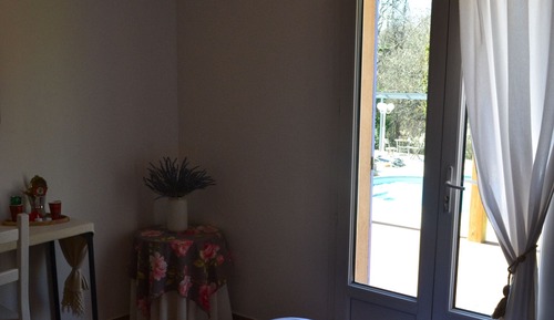 Deluxe Double Room, Private Bathroom, Pool View (Chambre)