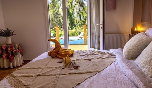 Deluxe Double Room, Private Bathroom, Pool View (Chambre)