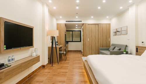 Family Apartment, 1 King Bed with Sofa bed, Non Smoking, Kitchen