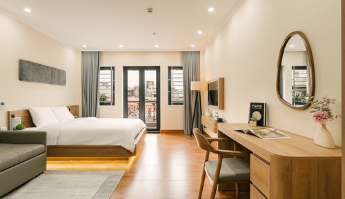 Classic Apartment, 1 King Bed with Sofa bed, Kitchen, City View