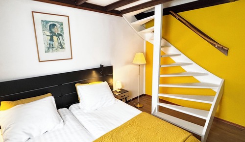 Comfort Double Room, Courtyard View (stairs only)