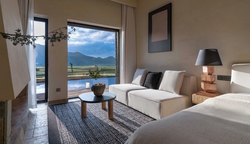 Comfort Twin Room, Patio, Mountain View