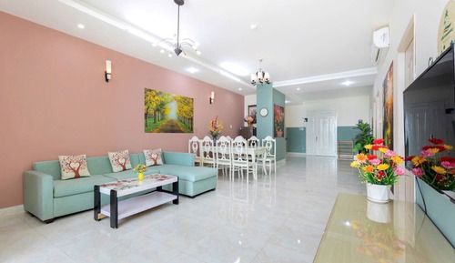Family Apartment, 2 Bedrooms, Balcony, Beach View