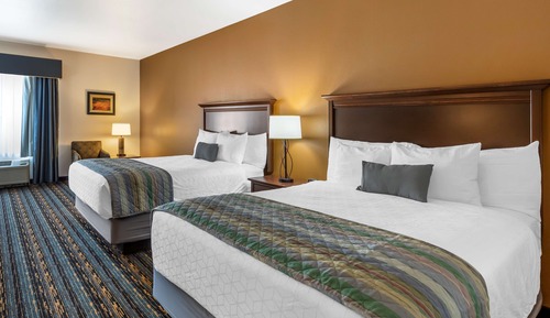 Standard Room, 2 Queen Beds, Non Smoking, Refrigerator & Microwave