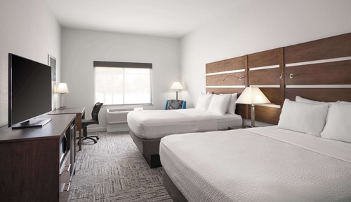 Standard Room, 2 Queen Beds, Non Smoking, Refrigerator & Microwave