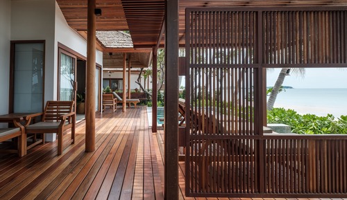 Beachfront villa, 2 bedrooms with private pool