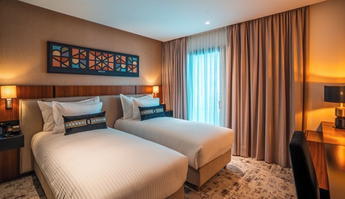 Twin Room, Balcony, City View