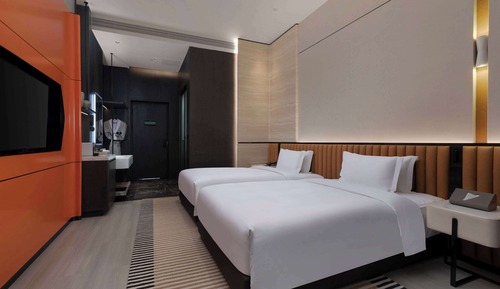 Room, 2 Double Beds, Accessible, Smoking