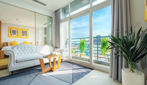 Deluxe Apartment, 1 Bedroom, Kitchen, City View