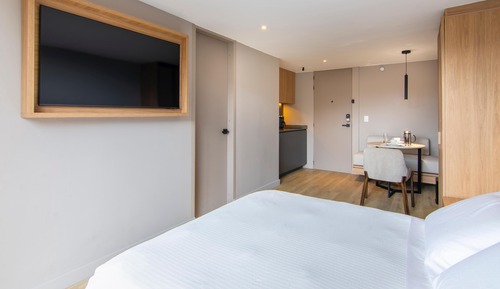 Double Room, 1 Double Bed, Kitchen