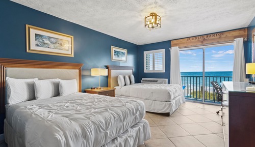 Room, 2 Double Beds, Balcony, Ocean View (Oceanfront Inn Room #22)
