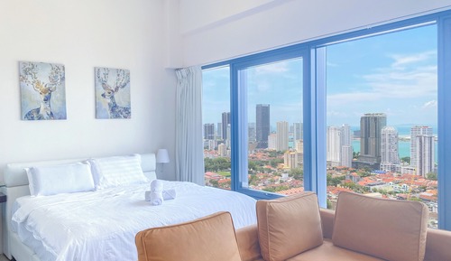 Superior Apartment, 1 King Bed with Sofa bed, Sea View