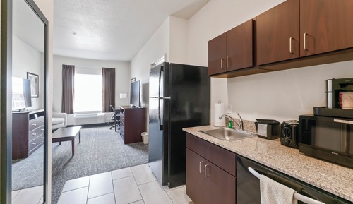 Suite, 1 King Bed with Sofa bed, Non Smoking (Extended Stay, Audible/Visual Alert)