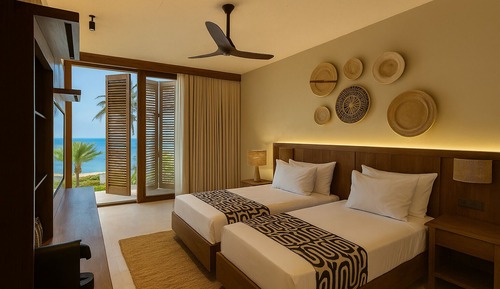 Deluxe Room, Partial Ocean View (1 King Bed or 2 Twin beds)